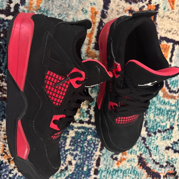 Jordan 4 retro red kids size 3 - Picture 1 of 4